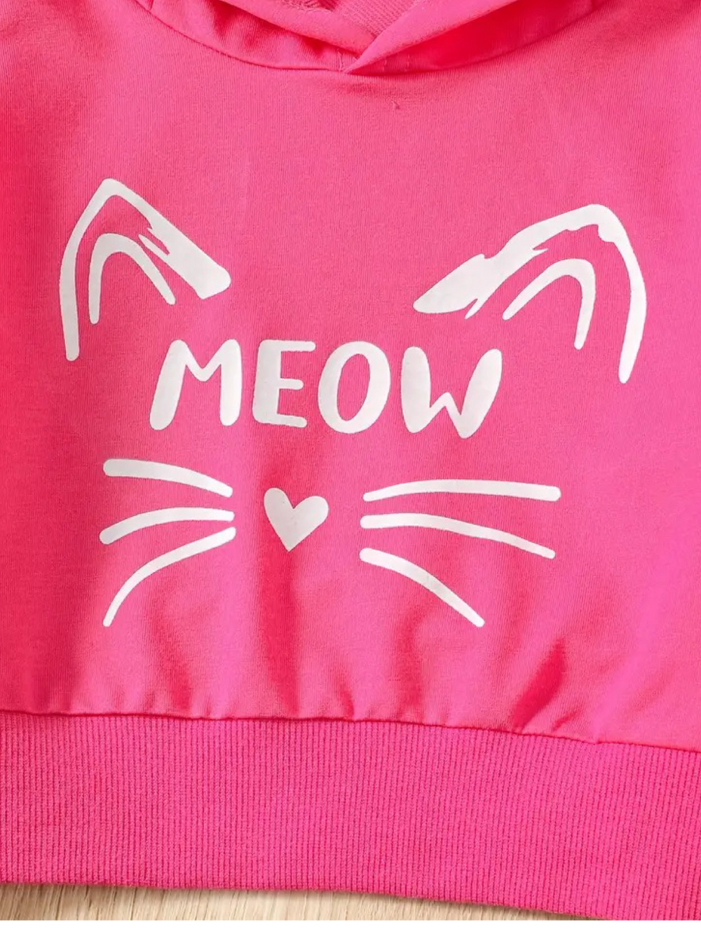 HOT PINK MEOW FLEECE PAIR