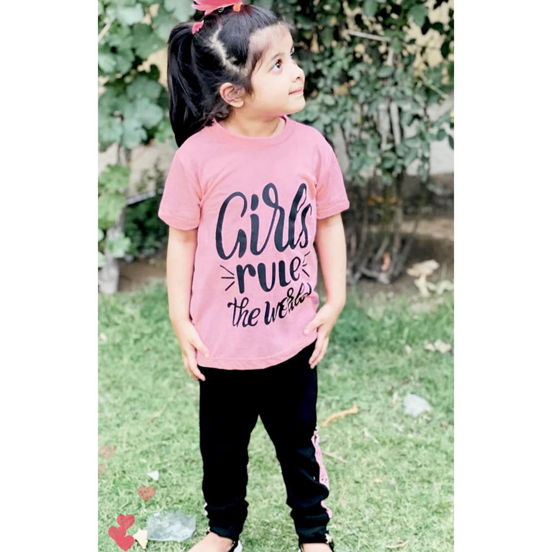 GIRLS RULE THE WORLD TROUSER SET