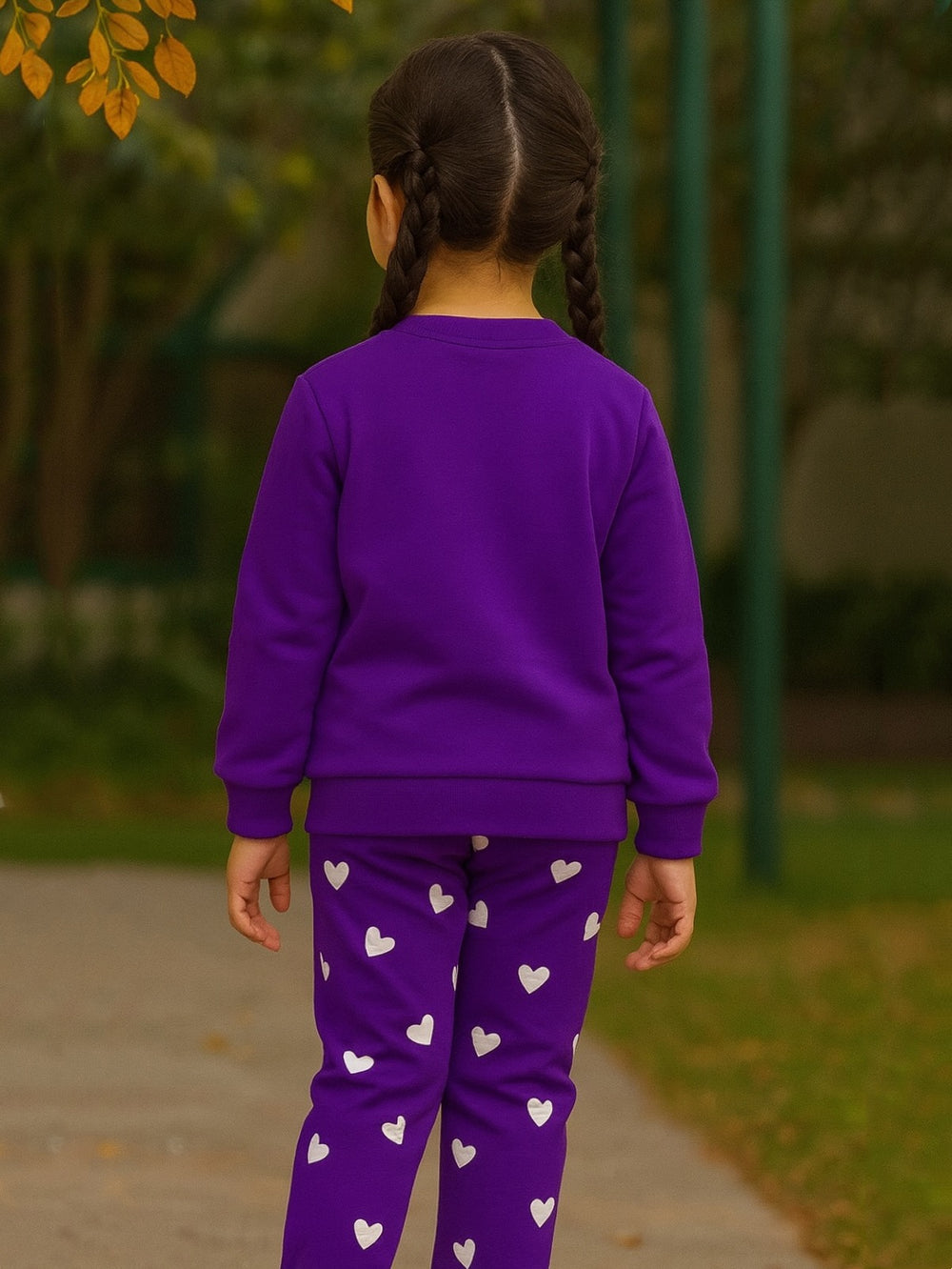 PURPLE HEART FLEECE PAIR